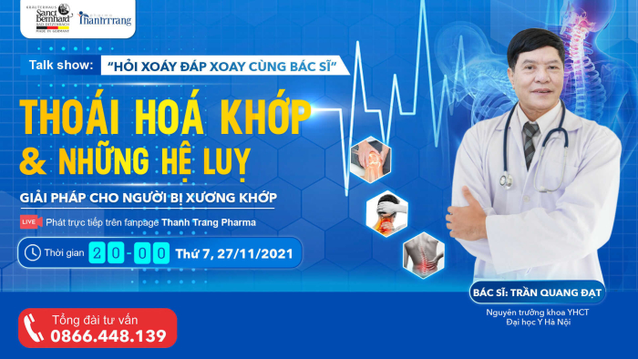 Ra mắt Talkshow: THOÁI HÓA KHỚP & NHỮNG HỆ LỤY - GIẢI PHÁP CHO NGƯỜI BỊ XƯƠNG KHỚP